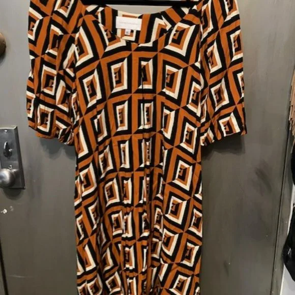 Anthropologie Corey Lynn Calter Meriwether Tunic Dress - Retro geometric print - Picture 5 of 16